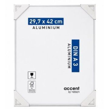 Nielsen foto rāmis 59719 Accent Glossy White 29,7x42 cm