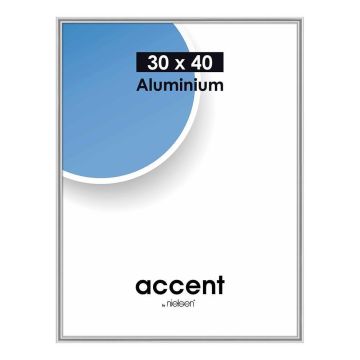 Nielsen Accent foto rāmis 13x18cm, spīdīgi balts (53239)
