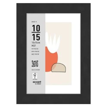 Nielsen fotogrāfiju rāmis 3211201 Wood 19 Black 10x15 cm
