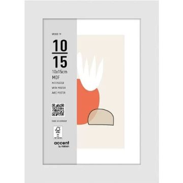 Nielsen fotogrāfiju rāmis 3211202 Wood 19 White 10x15 cm