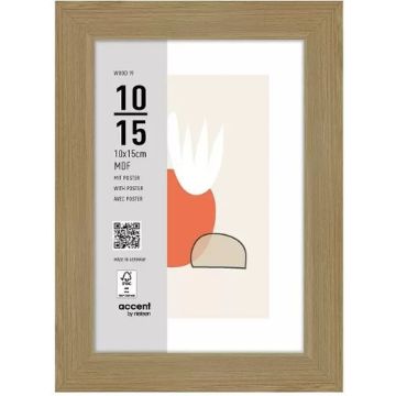 Nielsen fotogrāfiju rāmis 3211204 Wood 19 Natural 10x15 cm