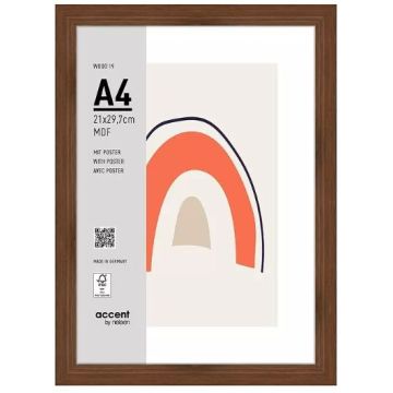 Nielsen fotogrāfiju rāmis 3221205 Wood 19 Walnut 21x29.7 cm