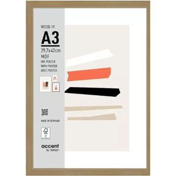 Nielsen foto rāmis 3224204 Wood 19 dabīgs 29,7x42 cm