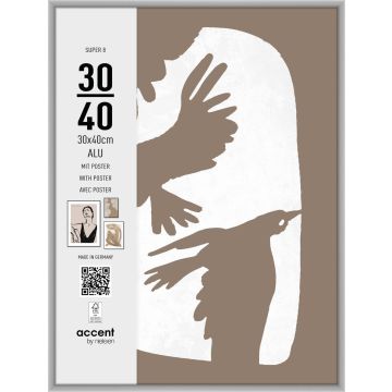 Nielsen foto rāmis 5430124 Super 8 matēts sudrabs 30x40 cm