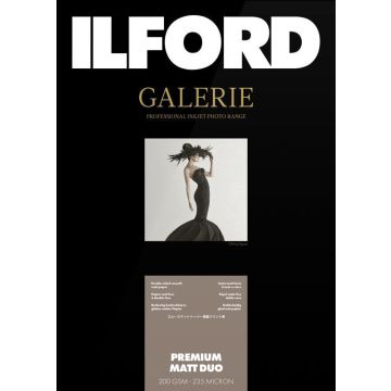 Ilford Galerie Premium Matt Duo 200g A4 25 loksnes inkjet papīrs