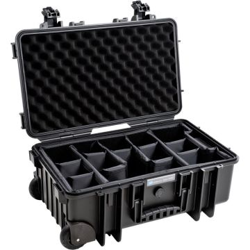 BW Outdoor Cases Type 6600 / Melna (dalītāju sistēma)