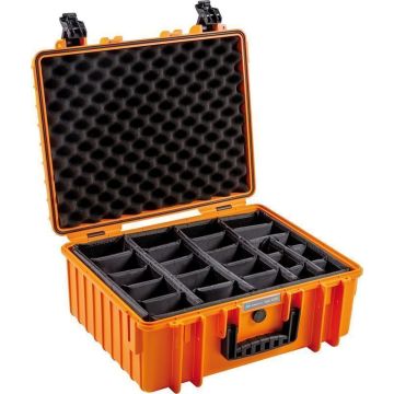 BW Outdoor Cases Type 6000 / Oranžs (dalītāju sistēma)