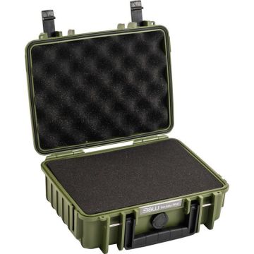 BW Outdoor Cases Type 1000 / bronzas zaļa krāsa (iepriekš sagriezta putas)
