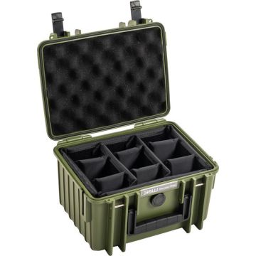 BW Outdoor Cases Tips 2000 / Bronzas Zaļš (dalītāja sistēma)
