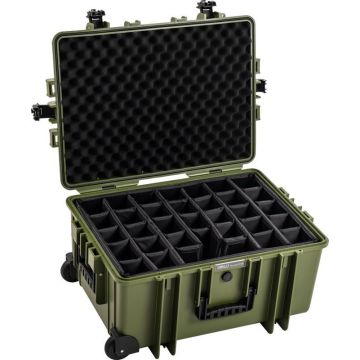 BW Outdoor Cases Type 6800 / Bronzas zaļš (dalītāju sistēma)