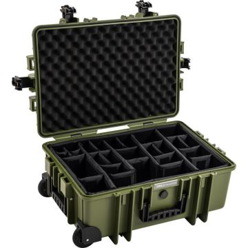 BW Outdoor Cases Type 6700 / Bronzas zaļš (dalītāju sistēma)