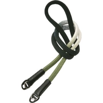 Artisan & Artist ACAM-316G Gradation silk camera strap, black/khaki