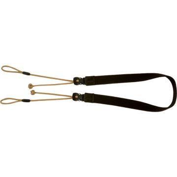 Artisan & Artist ACAM-P25 wide parachute cord strap with adjustable length (D-ring), tan