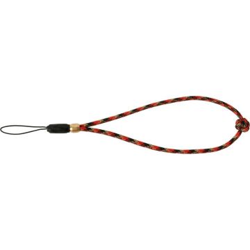 Artisan & Artist ACAM-P04H Multi Paracord hand strap with Celtic button knot (with loop), red/black
