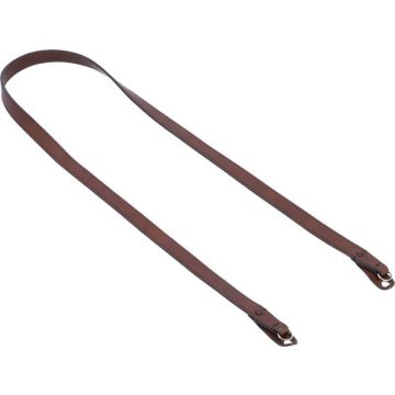 Artisan & Artist ACAM-288 leather strap with longer length (with ring-type/eyelets), dark brown