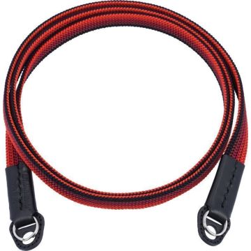 Artisan & Artist ACAM-322A silk camera strap (long), black/red