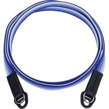 Artisan & Artist ACAM-322A silk camera strap (long), navy/silver