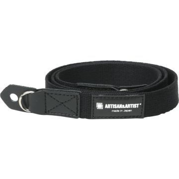 Artisan & Artist ACAM-102AA slim cloth strap (with ring-type/eyelets), black