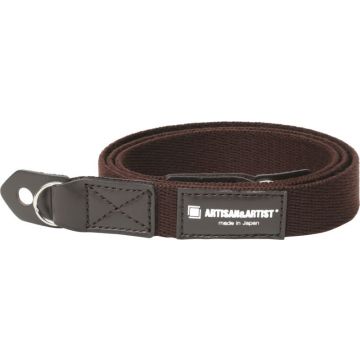 Artisan & Artist ACAM-102AA slim cloth strap (with ring-type/eyelets), brown