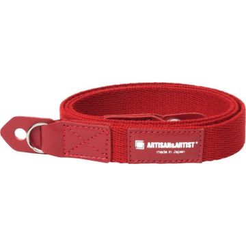 Artisan & Artist ACAM-102AA slim cloth strap (with ring-type/eyelets), red