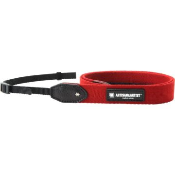 Artisan & Artist ACAM-110A slim cloth strap 25 mm (tape-type ends), red