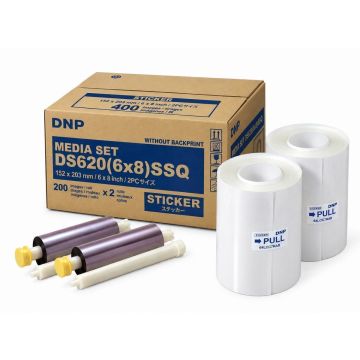 DNP Snow Quartz foto papīrs 2 ruļļi pa 200 izdrukām 15x20, paredzēts DS620