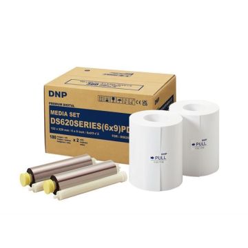 DNP DM69620 foto papīrs 2 ruļļi pa 180 izdrukām 15x23, paredzēts DS620