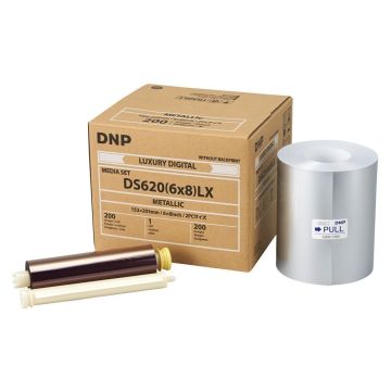 DNP Metallic foto papīrs 1 rullis ar 200 izdrukām 15x20, paredzēts DS620