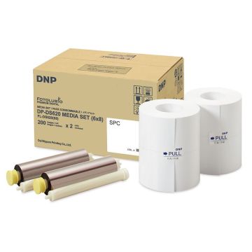 DNP foto papīrs 2 ruļļi pa 200 izdrukām 15x20, perforēts 7,5x20cm, paredzēts DS620