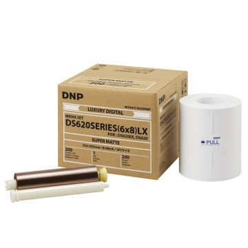 DNP Super Matte foto papīrs 1 rullis ar 200 izdrukām 15x20, paredzēts DS620