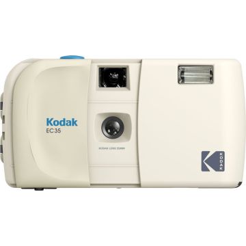 Kodak EC35 filmas kamera, vaniļas balta + Kodak Ultra Max 24 kadri