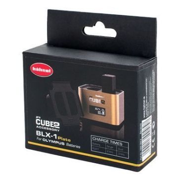Hähnel ProCUBE 2 plāksne paredzēta Olympus BLX-1 akumulatoram