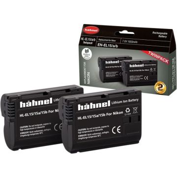 Hähnel HL-EL15/15A/15B / EN-EL15A/B akumulators Nikon kamerām 2 gab.