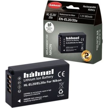 Hähnel HL-EL20/20A akumulators paredzēts Nikon EN-EL20/20a