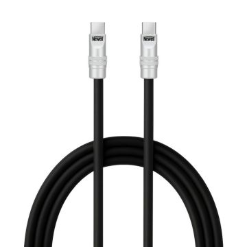 Newell USB-C - USB-C 100 W kabelis, 2 m, Silikons, Melns