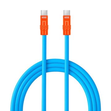 Newell USB-C - USB-C 100 W kabelis, 2 m, Silikons, Zils-Oranžs