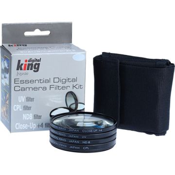 Digital King Filtru komplekts UV + CPL + ND8 + Tuvuma filtrs 55mm