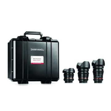 Samyang VDSLR komplekts 3 (8mm, 16mm, 35mm) Nikon