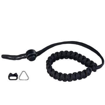 Genesis Gear Paracord kameras rokas siksniņa, melna