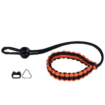Genesis Gear Paracord kameras rokas siksniņa, oranža/melna