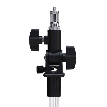 Quadralite Speedlite tilt adapter with umbrella hole