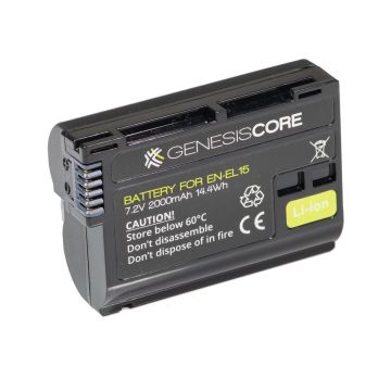 Genesis Core battery for  EN-EL15 7.2V 2000mAh