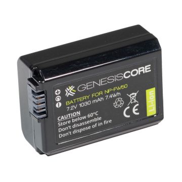 Genesis Core battery for  NP-FW50 7.2V 1030 mAh