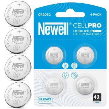 Newell CellPro CR2032 Litija akumulators 4 gab. blisteris