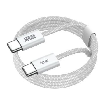 Newell USB-C - USB-C 60 W kabelis - 2 m, balts