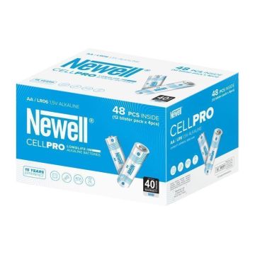 Newell CellPro AA sārmu baterija, 12x4 gab., blistera iepakojumā