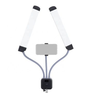 Mitoya 2in1 Bi-color LED kosmētiskā lampa ar lokāmiem zariem