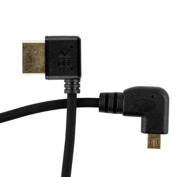 Mitoya Angled HDMI [Left] - Micro HDMI [Right] 30cm Cable
