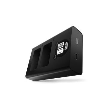 Dual-channel charger for EN-EL25 batteries Newell DL-USB-C for Nikon