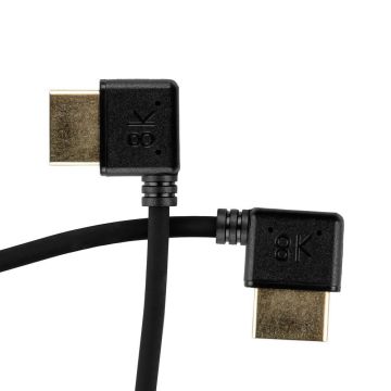 Mitoya leņķa HDMI [Left] - HDMI [Right] 30cm kabelis